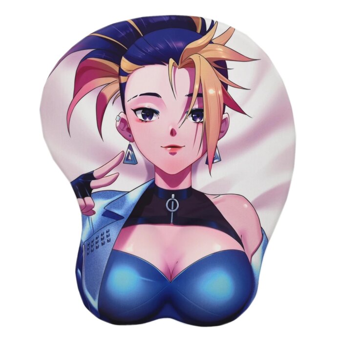 Akali The Rogue Assassin [KDA All Out] 3D Breast Mouse Pad