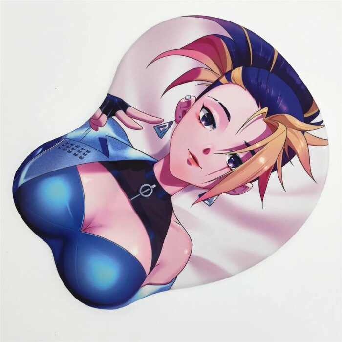 Akali The Rogue Assassin [KDA All Out] 3D Breast Mouse Pad - Image 4