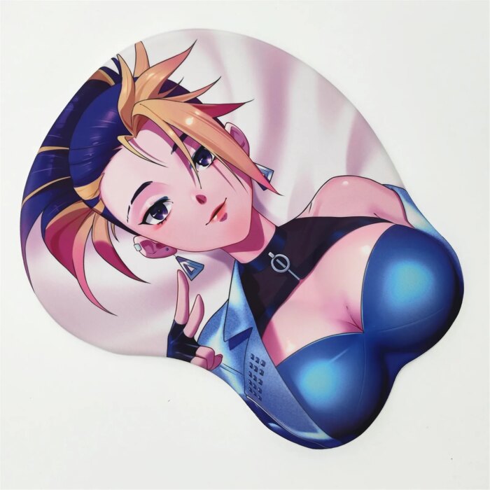 Akali The Rogue Assassin [KDA All Out] 3D Breast Mouse Pad - Image 2