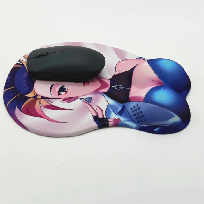 Akali The Rogue Assassin [KDA All Out] 3D Breast Mouse Pad - Image 3